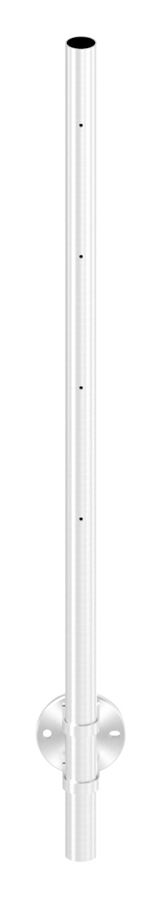 Edelstahlpfosten V2A zur Wandmontage, H: 1190mm Edelstahlpfosten V2A zur Wandmontage, H: 1190mm
