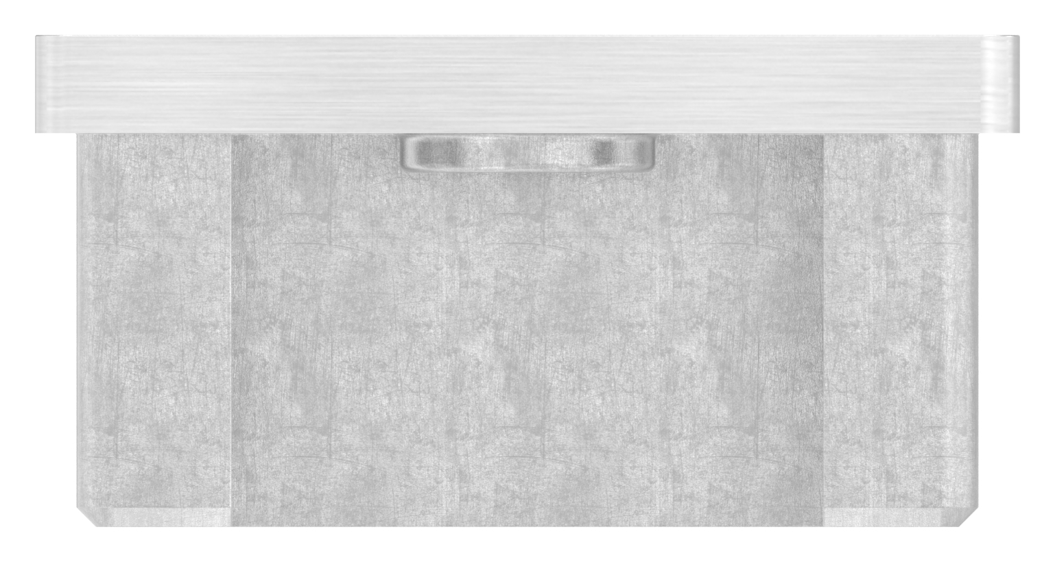 Einsteckkappe, für Rohr 50x30x2,0mm, V4A