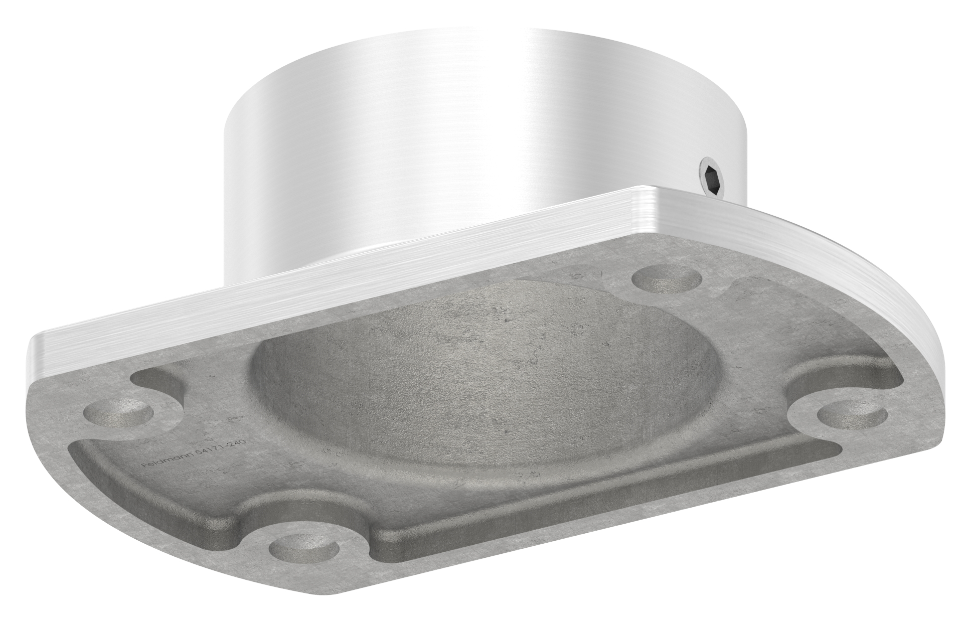 Wand- und Bodenanker, für Rohr 42,4mm, V4A