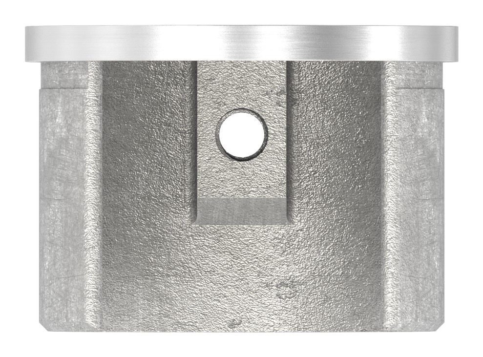 Endkappe, flach, für Nutrohr 48,3mm, V2A Endkappe, flach, für Nutrohr 48,3mm, V2A