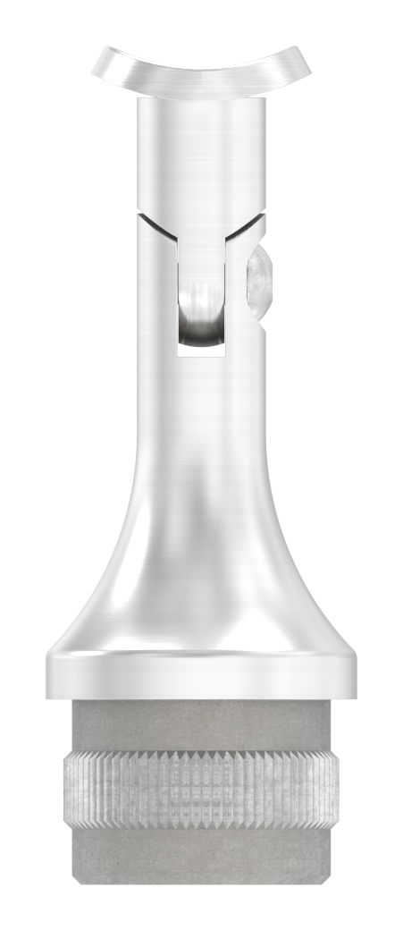 Rohrabschlussstopfen mit Gelenk und Platte, für 33,7x2,0mm, V2A