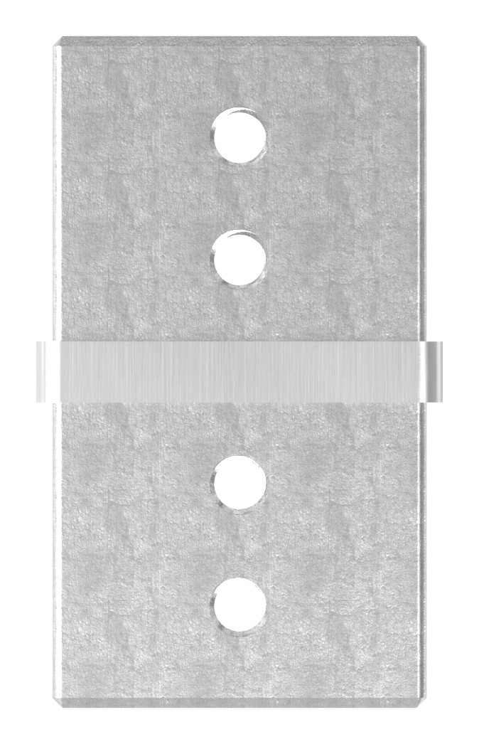 Rohrverbinder für Quadratnutrohr 40x40mm, V4A