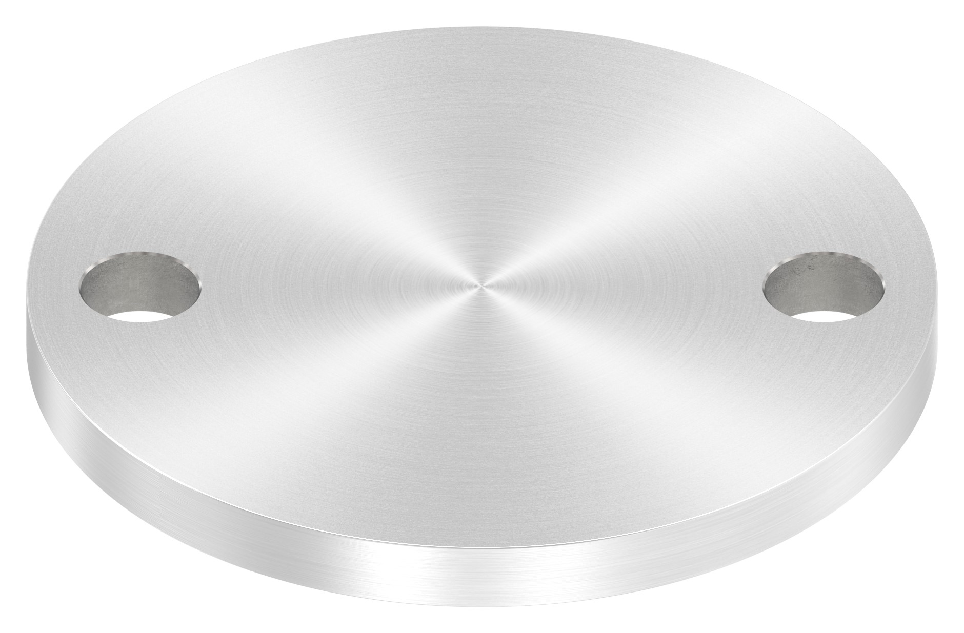 Ankerplatte Ø 100x8mm, mit Rundschliff, V2A