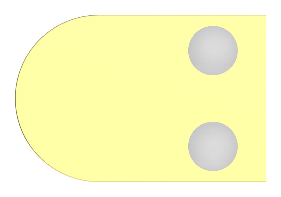 Glasklemme Mod. 16, Anschluss: 42,4mm, Messing