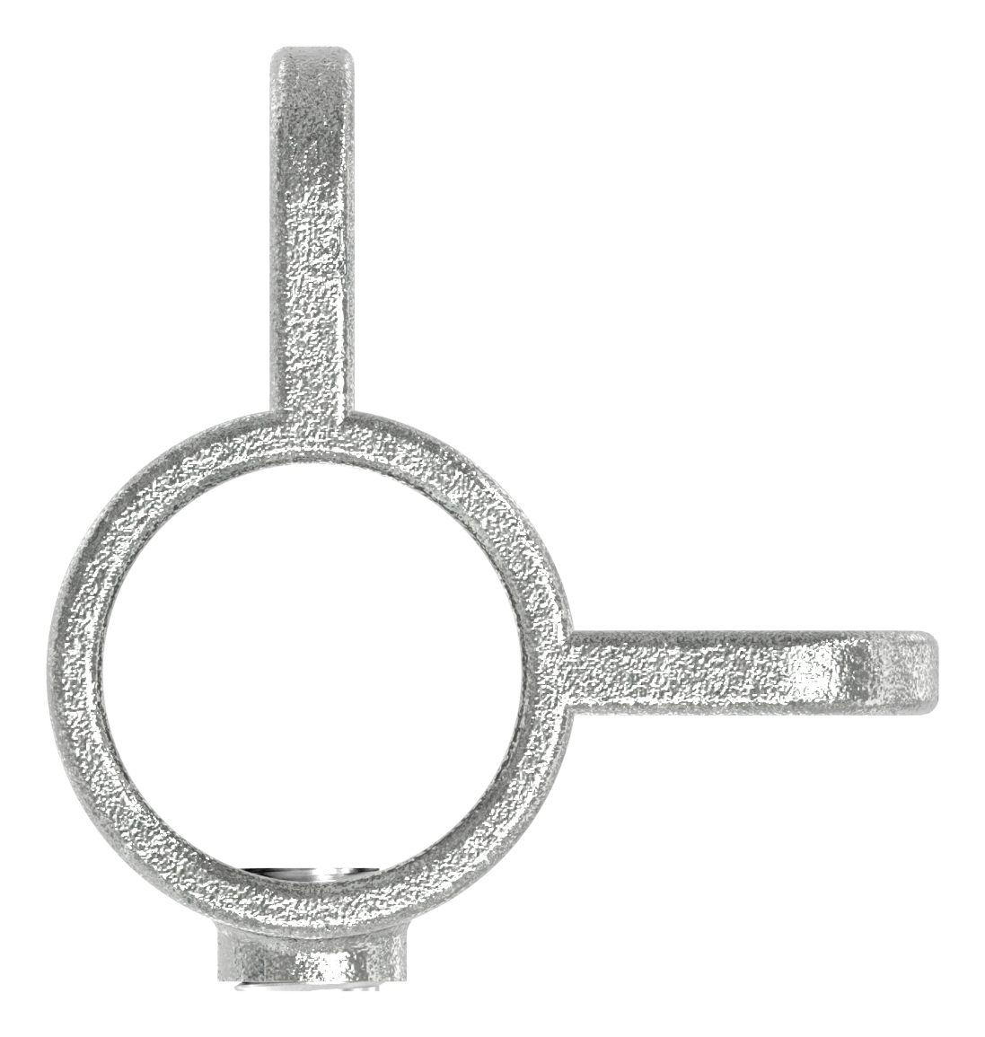 Halter mit 2 Laschen, 90°, für Rohr Ø 42,4mm