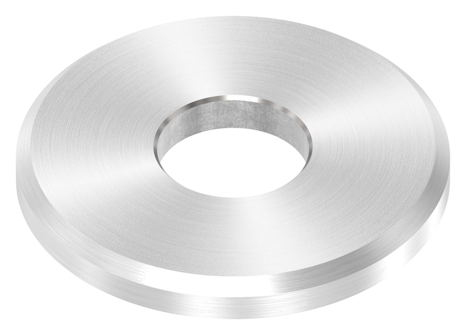 Beilagscheibe 30x3mm mit Fase, Bohrung 10,5mm, V2A