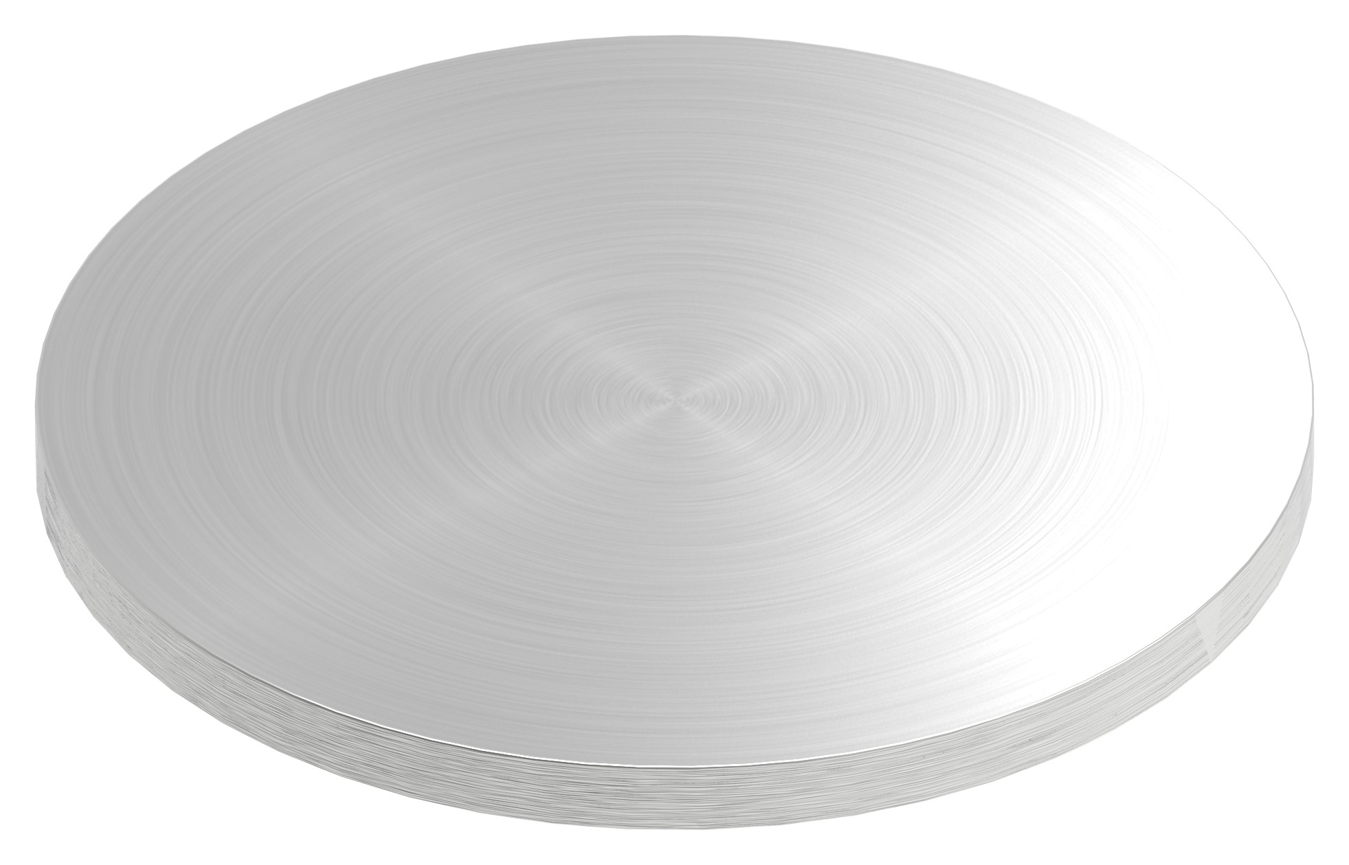 Ronde Ø 100x6mm, mit Rundschliff, V2A