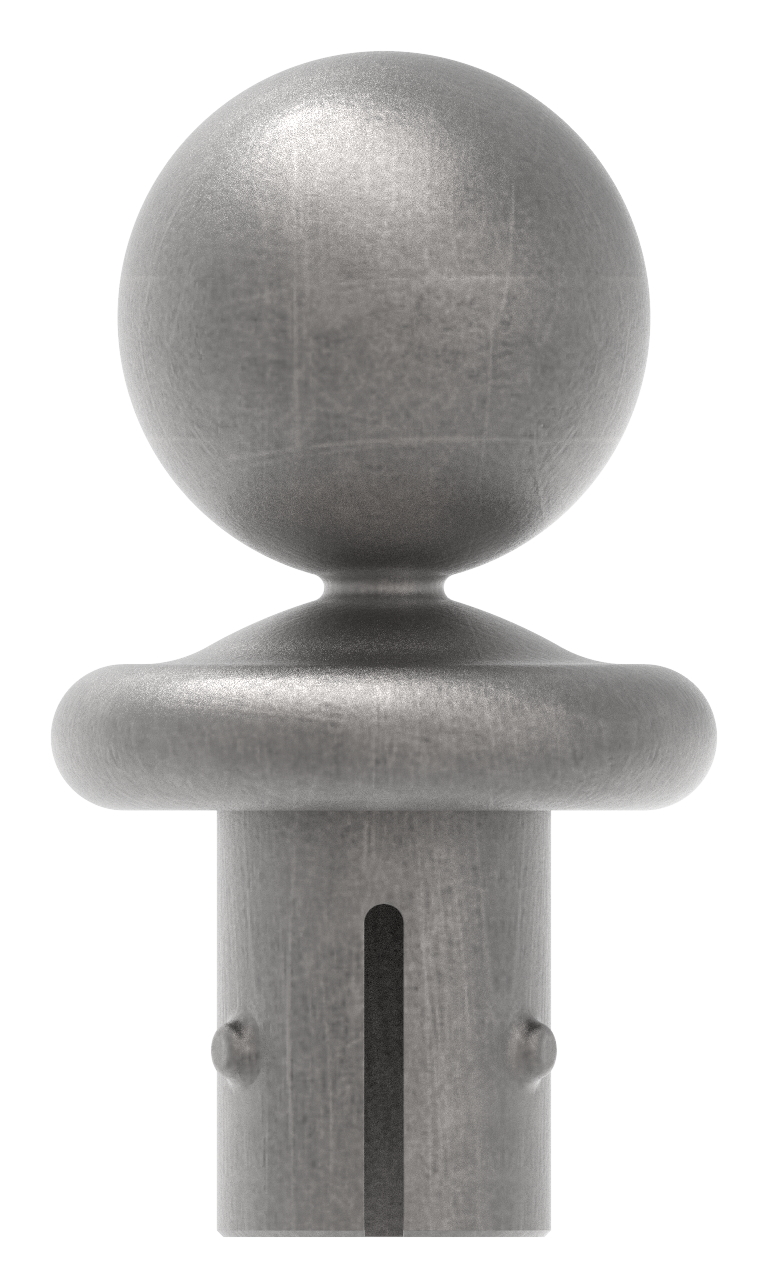 Kugelrohrknopf Eisen für 33,7mm