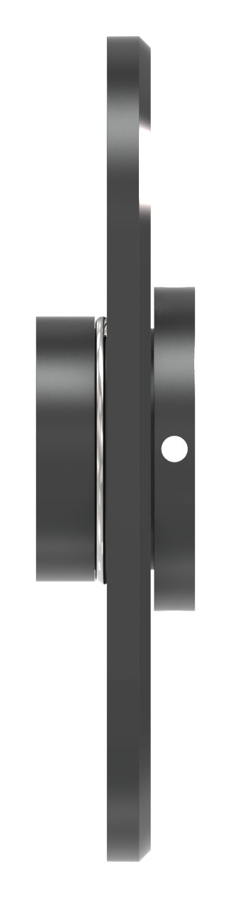 Montageplatte oval: 65x140mm Montageplatte oval: 65x140mm