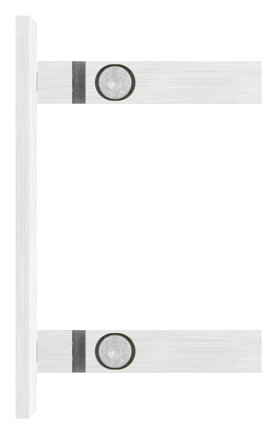 Wandbefestigung für Geländerpfosten 40x40mm, V2A