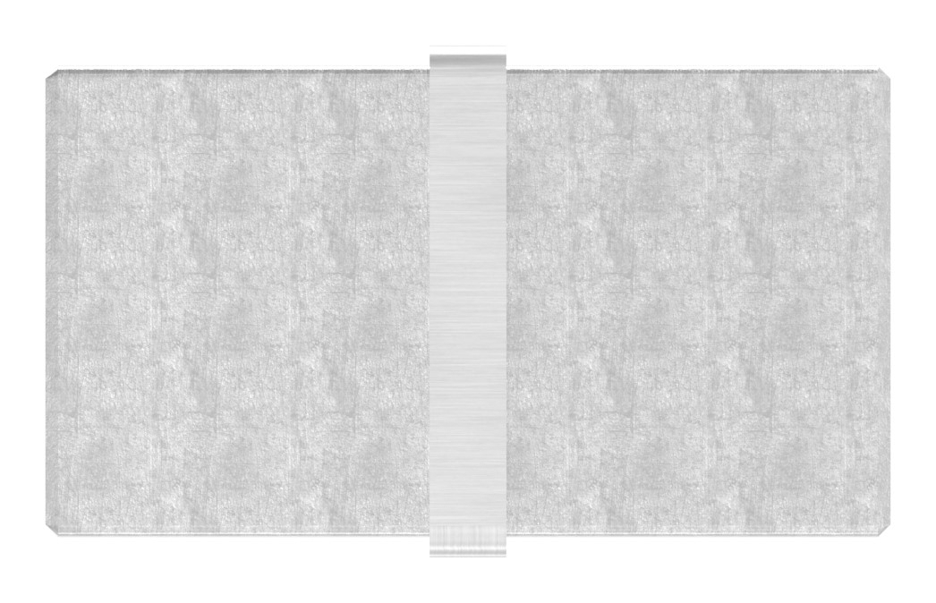 Rohrverbinder für Quadratnutrohr 40x40mm, V4A