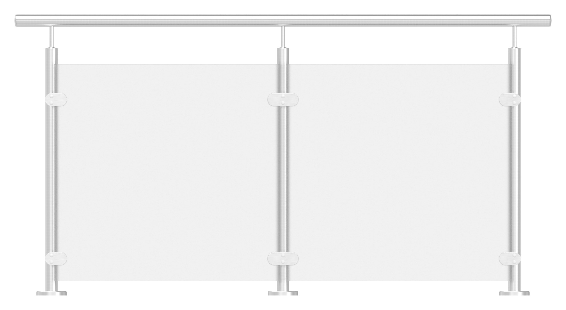 Sichtschutz Mittelglasklemme Mod. 25, V2A