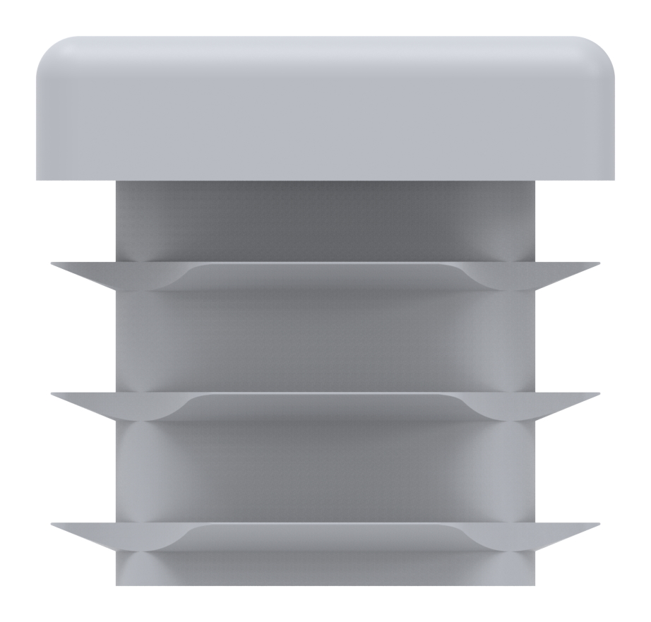 Kunststoffkappe für Rechteckrohr 40x20mm