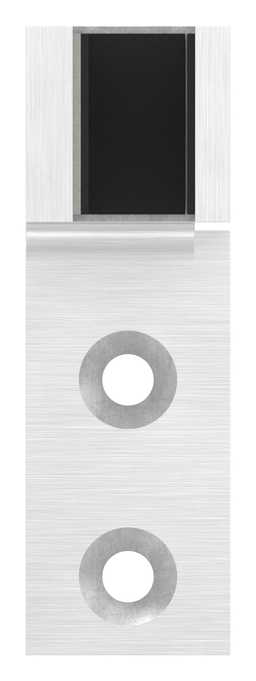 Glasverbinder für Wandmontage, für Glas 12 - 12,76mm, V4A