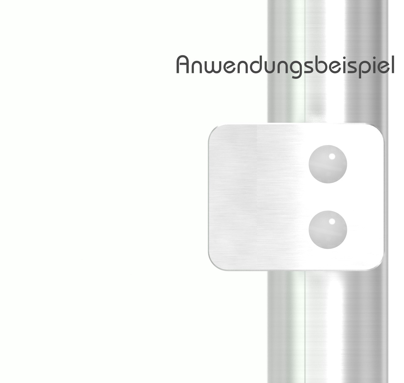 Sichtschutz Endglasklemme Mod. 26, V2A