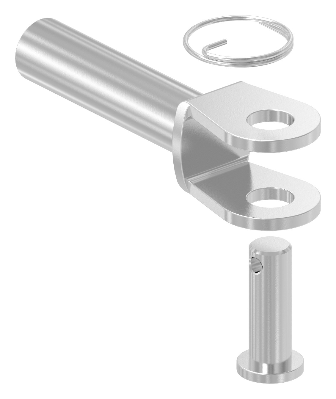 Gabelterminal mit Innengew. M8 links, V4A