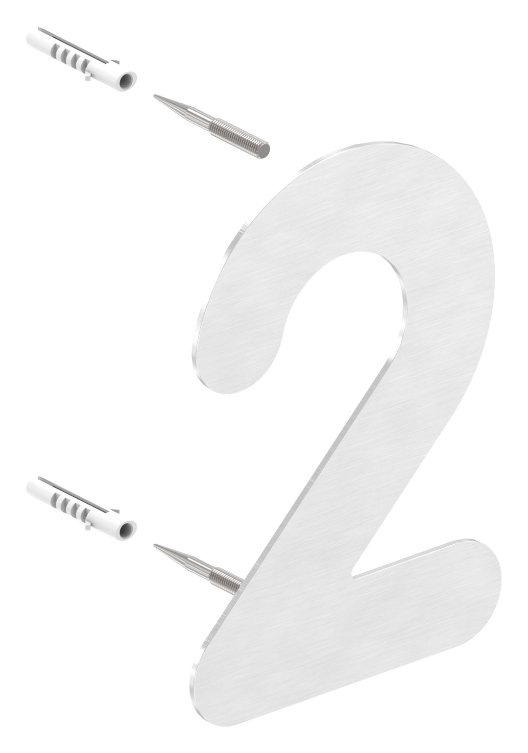 Hausnummer 2 - "klein", V2A