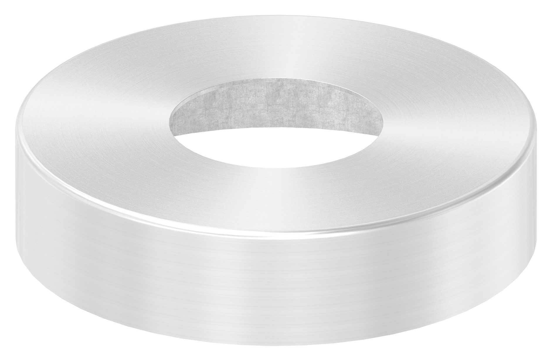 Abdeckrosette, 105x25mm, mit Bohrung 43mm, V4A