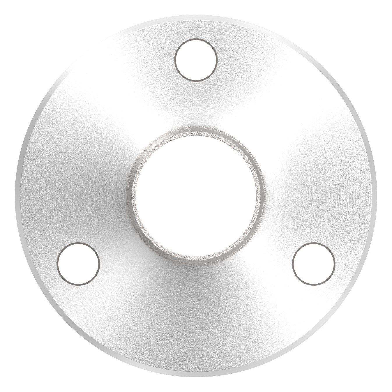 Wand- und Bodenanker mit Rändelung, für Rohr 42,4x2,0mm, V2A