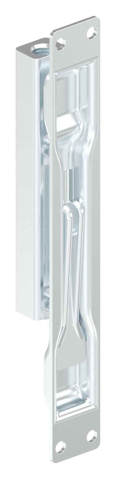 Kantriegel mit Breite 20mm und Gewinde M8, verzinkt