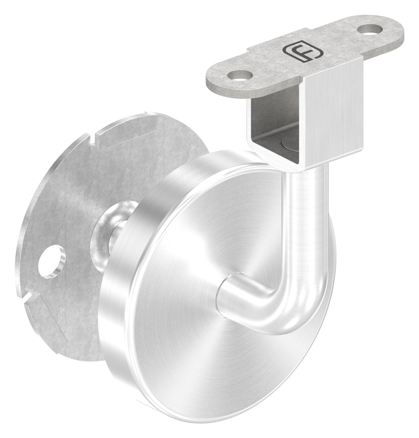 Handlaufhalter für LED Handlauf  (Ronde und Bügel verschweißt), V2A