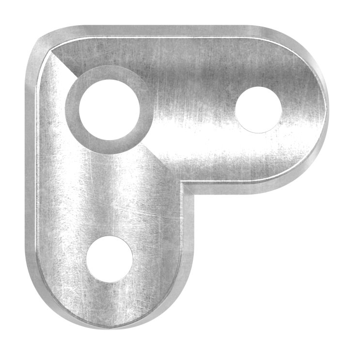 Handlaufanschlussplatte S235JR, Rohranschluss Ø 42,4mm, 90° Handlaufanschlussplatte S235JR, Rohranschluss Ø 42,4mm, 90°