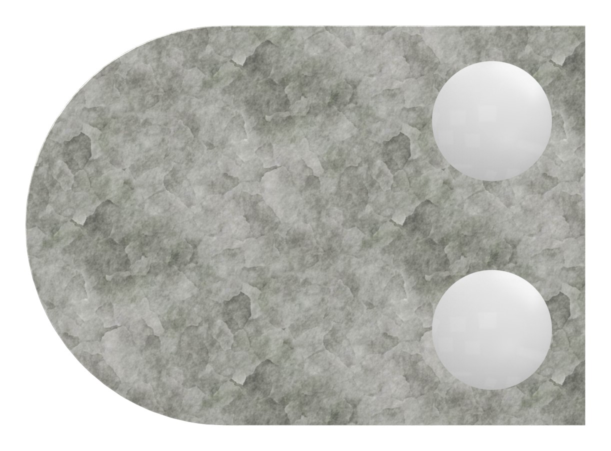 Glasklemme Mod. 12, Anschluss: gerade, Zink roh