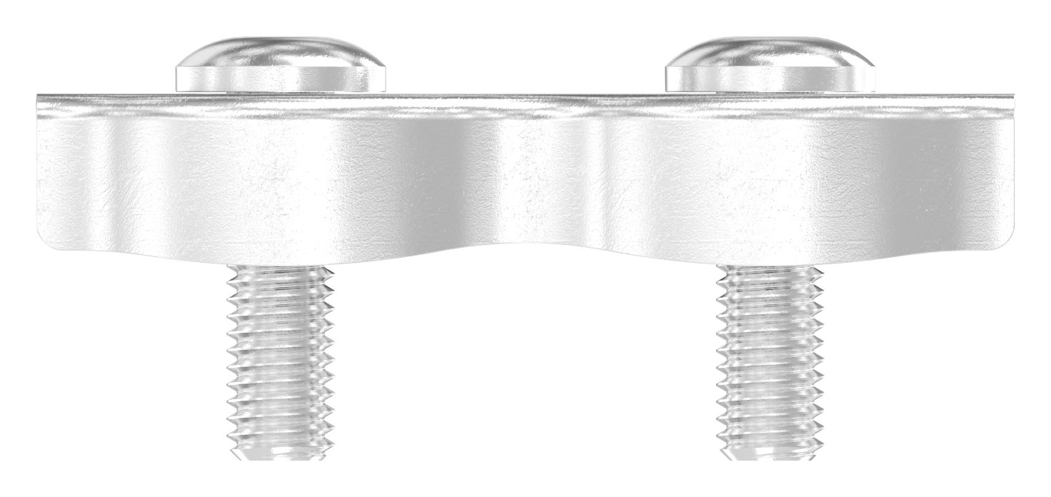 Duplexklemmen für Seil 8mm, V4A