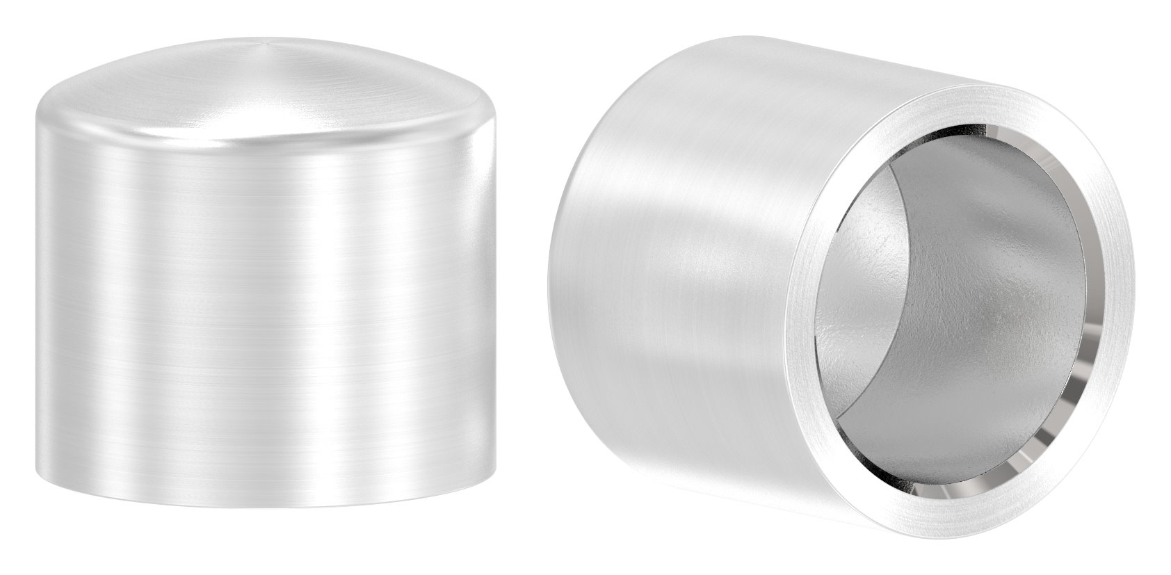 Endkappe für 12mm Rundmaterial, V2A