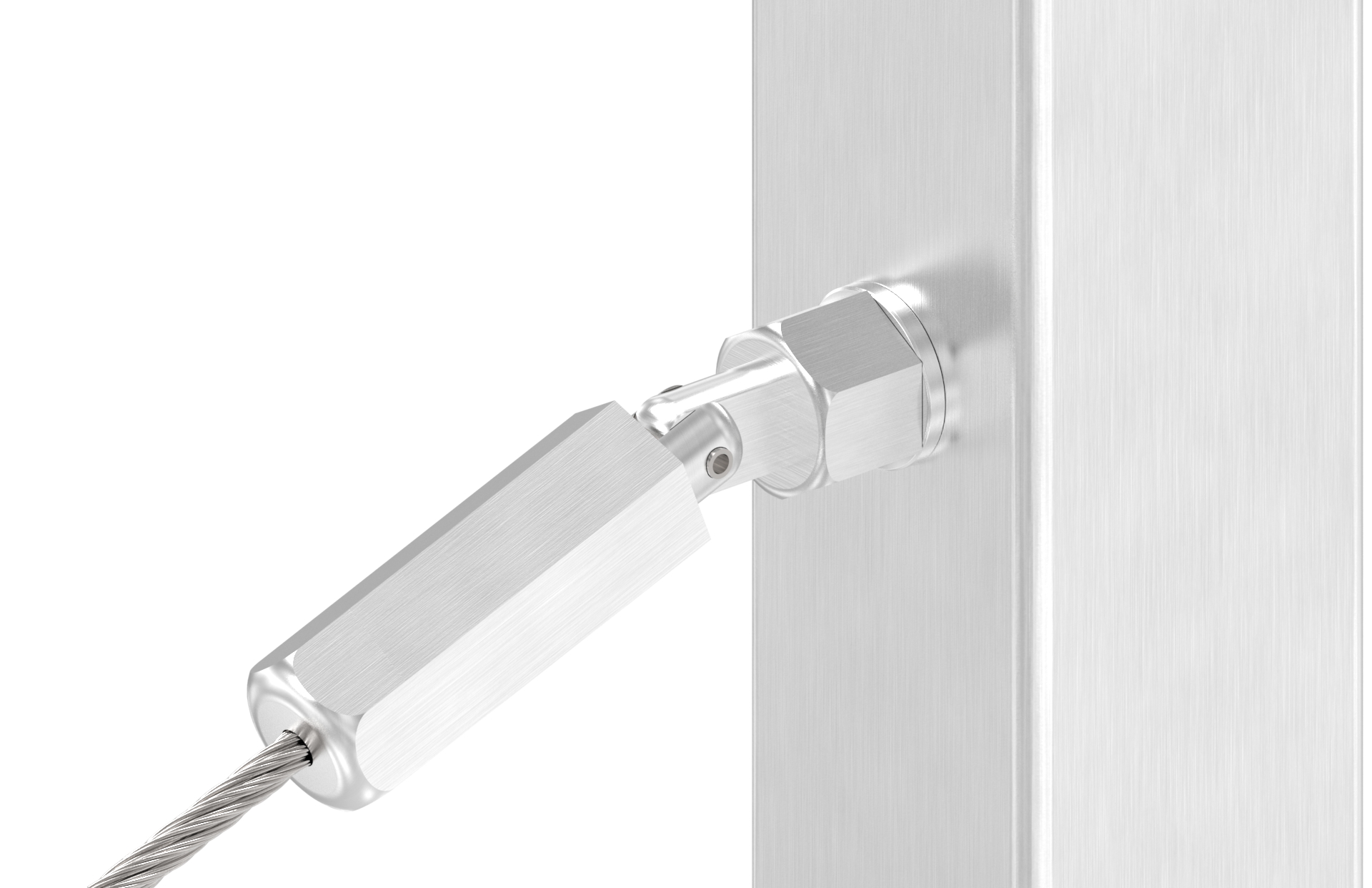 Gewindeterminal zur Selbstmontage, Seil 6mm, V2A