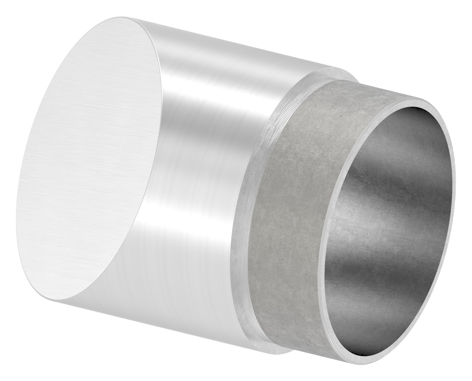 Endbogen 45°, für Rohr 60,3x2,0mm, V2A