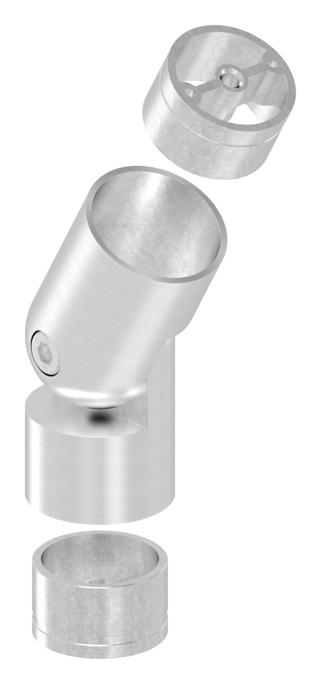Verbinder flexibel: für 42,4mm Holzhandlauf, V2A