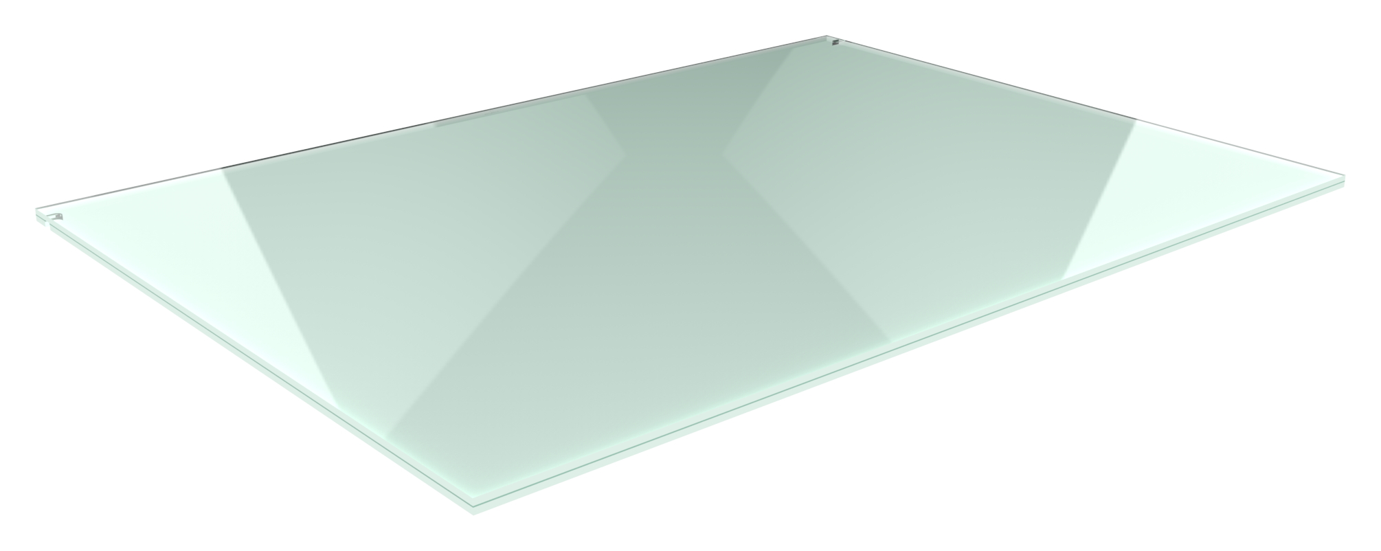 Eleganza canopy Glas: 1400x1000mm VSG aus 2x8mm TVG mit 1,52mm PVB