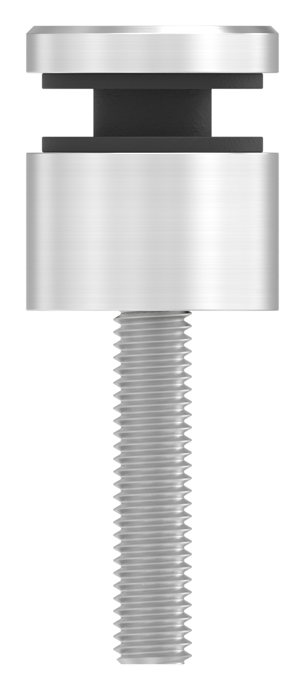Glaspunkthalter 16mm, Anschluss: flach, V2A