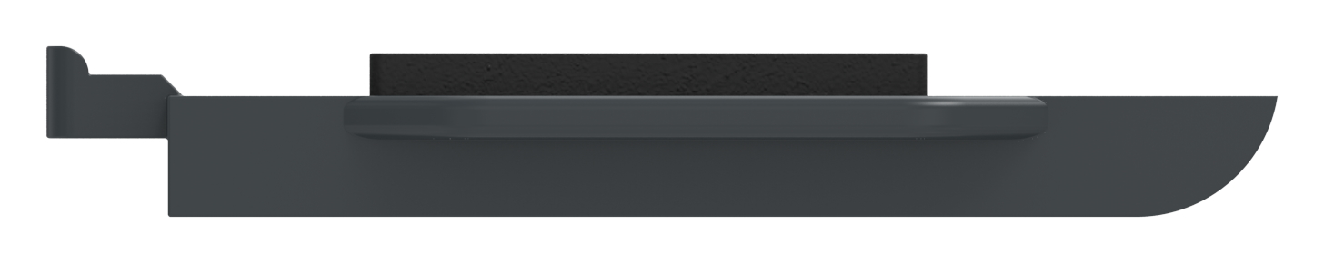 Sicherungsplatte für Mod. 36 - Zink roh pulverbeschichtet in RAL 7016 matt