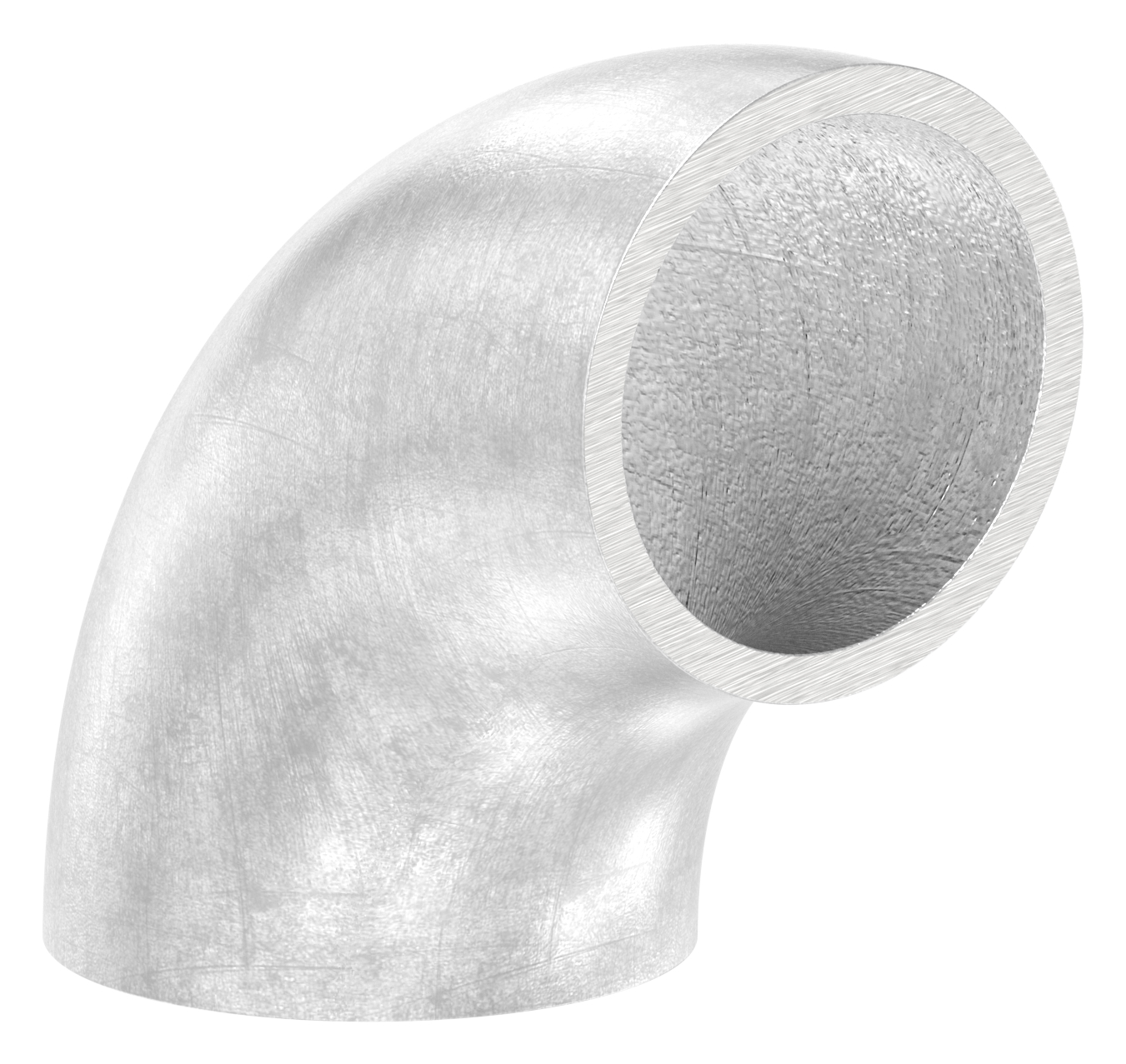 Schweißbogen 90°, 25,0 x 2,0mm, ungeschliffen, V2A