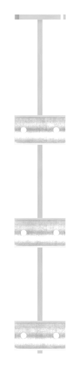 Tablettrutschenträger, für Rohr 33,7mm, V2A Tablettrutschenträger, für Rohr 33,7mm, V2A