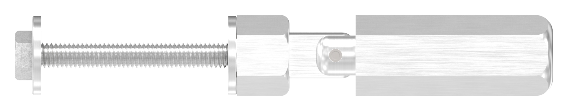 Gewindeterminal zur Selbstmontage, Seil 4mm, V2A