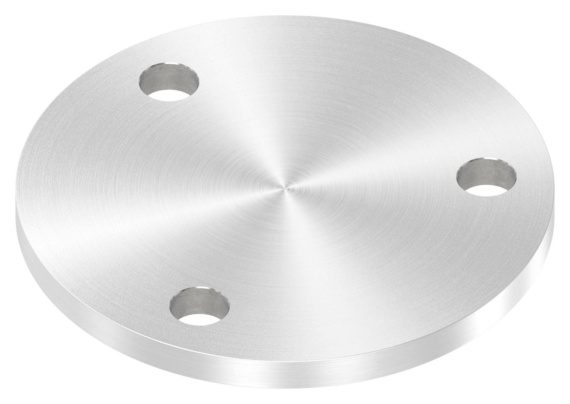 Ankerplatte Ø 120x8mm, mit Rundschliff, V2A