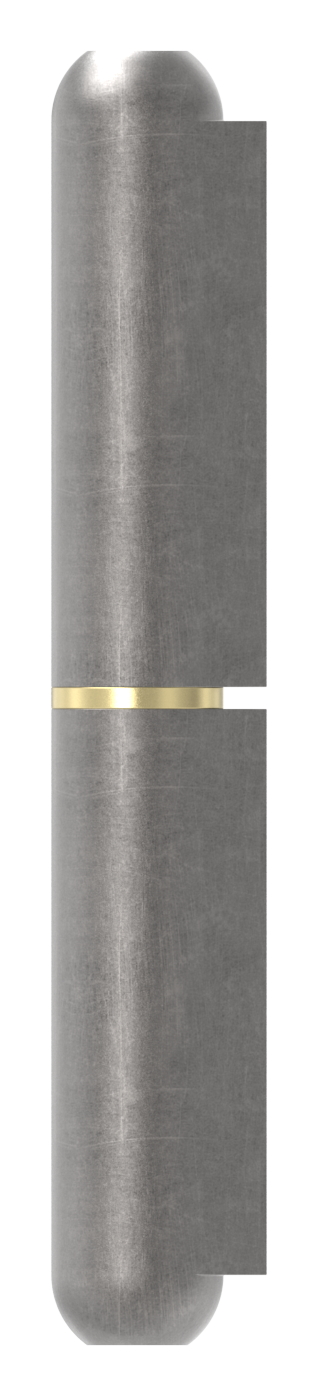 Anschweißband mit Messingring und -stift, Länge: 120mm