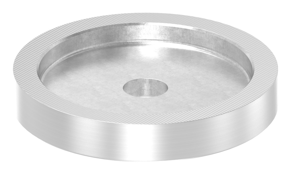 Unterteil für 62mm Glaspunkthalter, t: 10mm, V2A Unterteil für 62mm Glaspunkthalter, t: 10mm, V2A