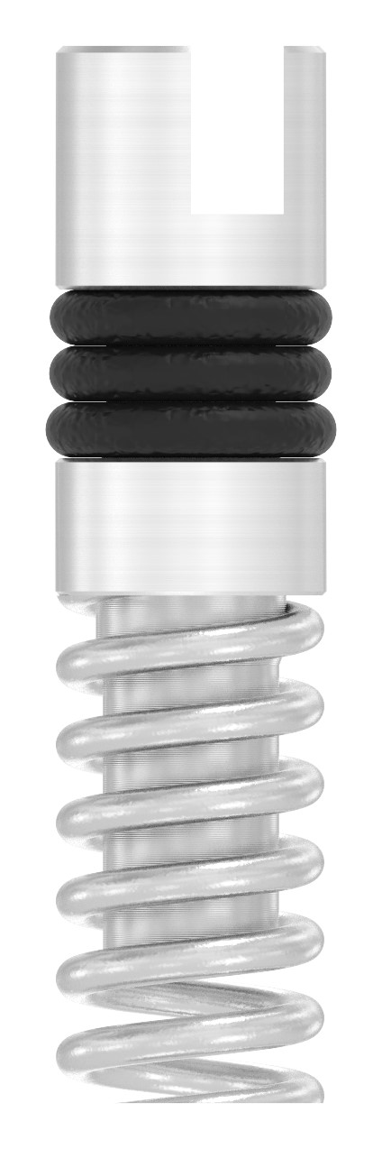 Plattenhalter federbelastet, mit Schlitz 3mm, V2A