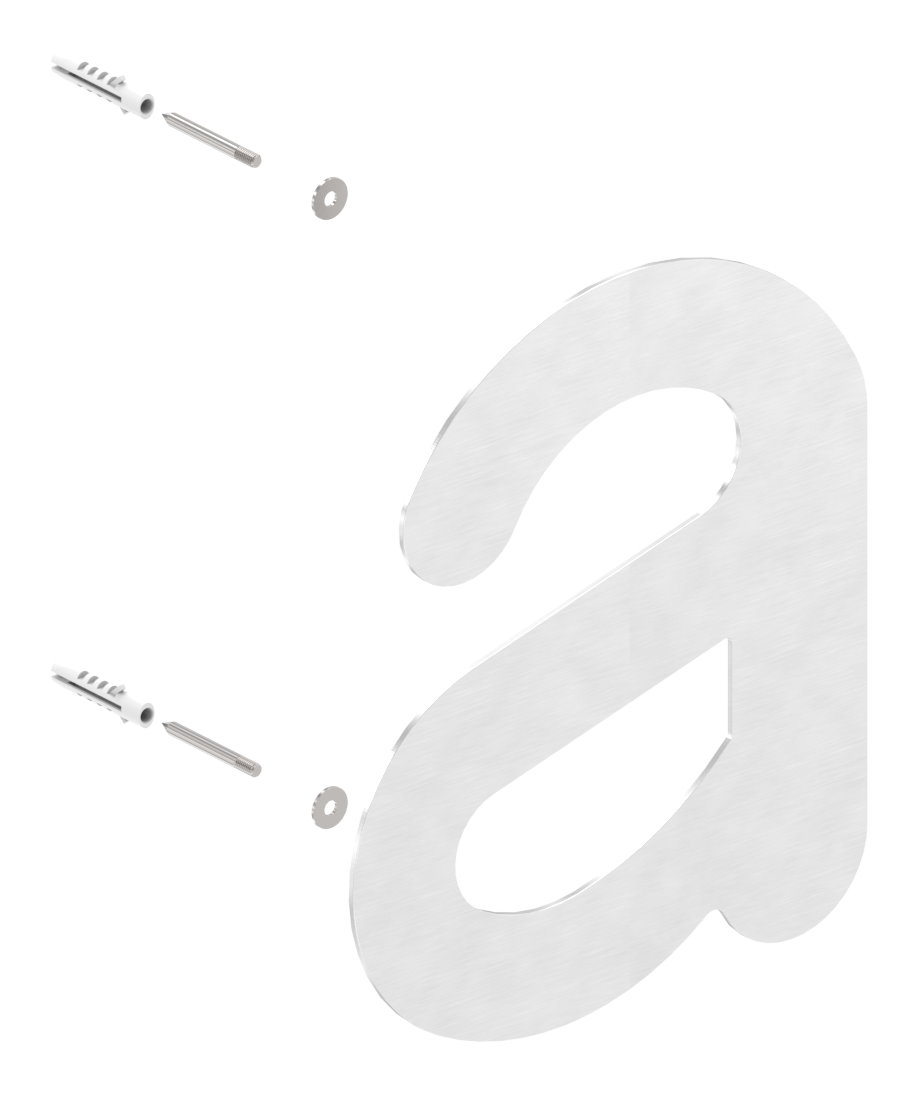 Hausnummer a - "groß", V2A