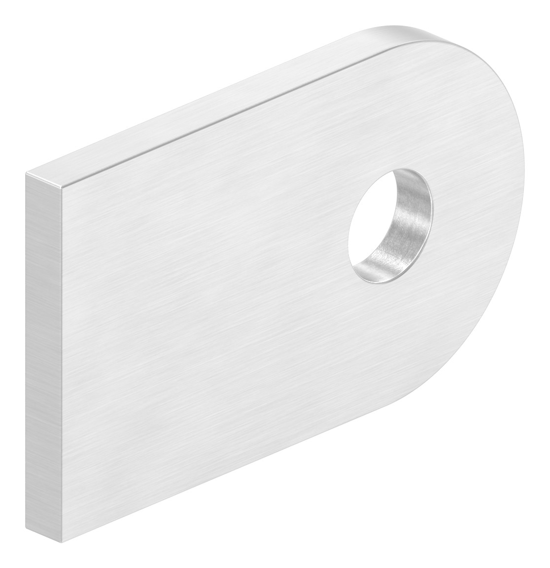 Anschweißlasche, 50x30x4mm, geschliffen, V2A