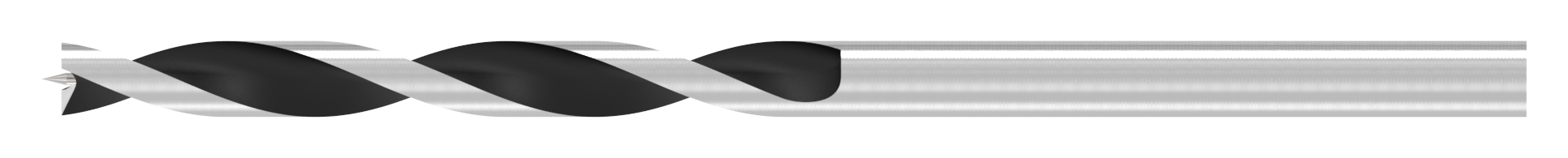 Holzspiralbohrer Ø 3mm, L: 60mm
