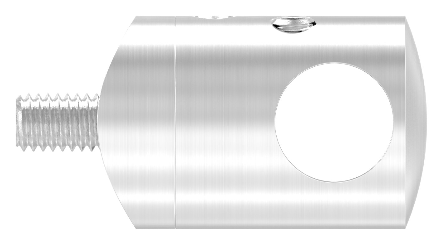 Querstabhalter zum Stoßen, für 33,7mm Rohr, 12,2mm Bohrung, V2A