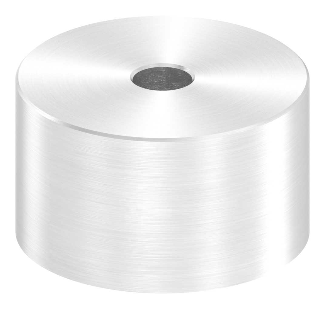 Unterteil Ø 52 mm, mit Durchgangsbohrung , t: 30mm, V2A Unterteil Ø 52 mm, mit Durchgangsbohrung , t: 30mm, V2A