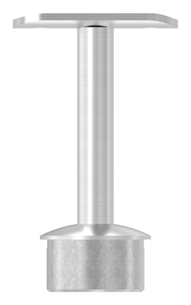 Rohrabschlussstopfen für Rohr 42,4x2,5mm, Handlaufanschlussplatte: 42,4mm, V2A
