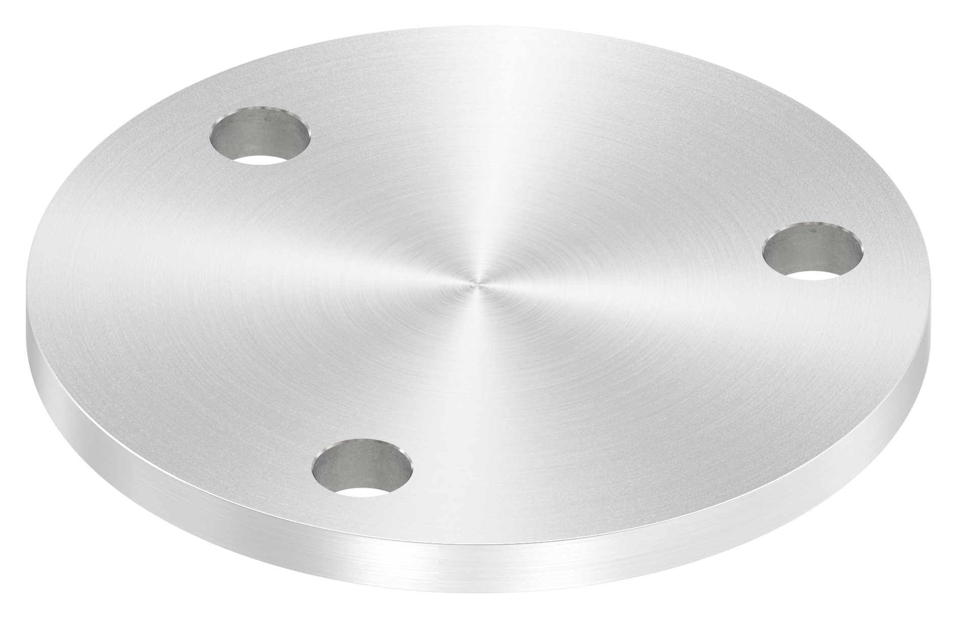 Ankerplatte Ø 120x8mm, mit Rundschliff, V2A
