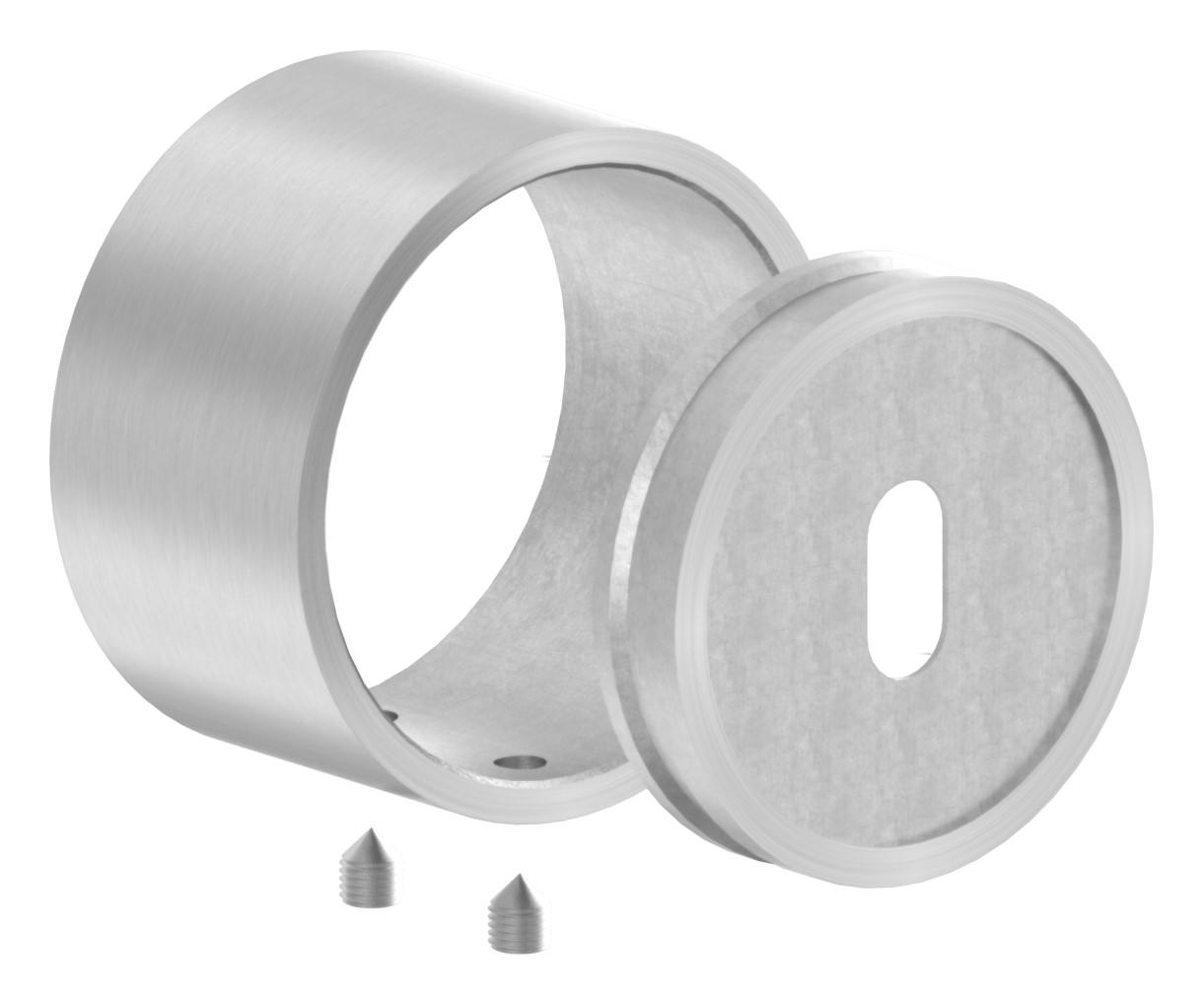 Wandbefestigung für Rohr 48,3mm, V2A